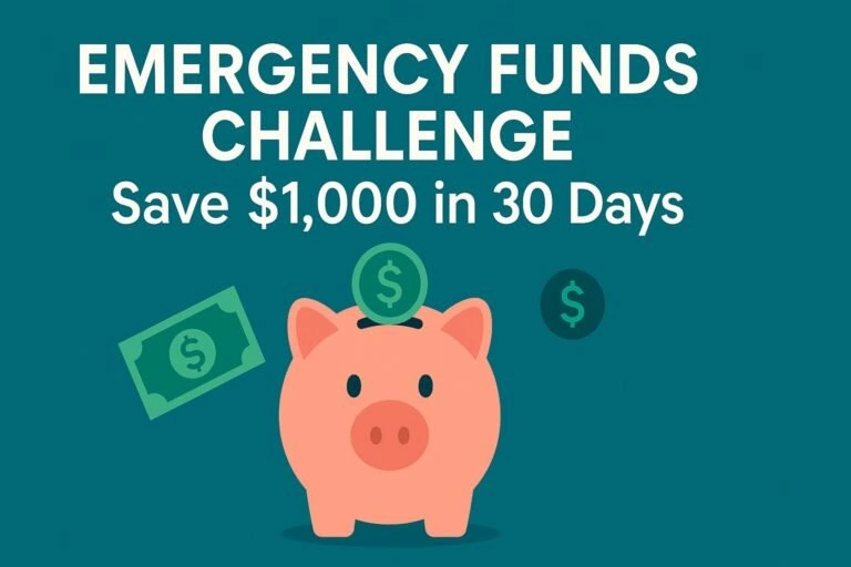 Emergency Funds Challenge: Save $1,000 in 30 Days  13